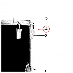DP Rim Tension Rod L-45 - YAMAHA U0963035
