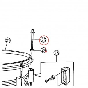 Tirant de cercle L-60 DP-22A - YAMAHA U0963045