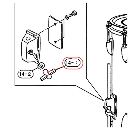 Écrou en T M8 v2 DP-22A - YAMAHA U0963430