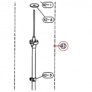 Tube supérieur complet DP-22A - YAMAHA U0980110