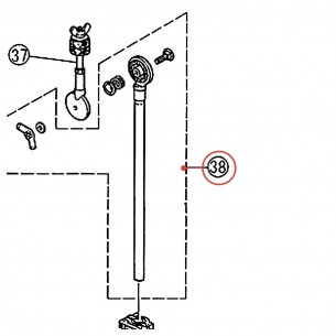Tube supérieur DP-22A - YAMAHA U0980140