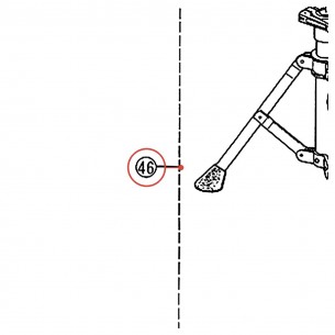 Piètement inférieur DP-22A - YAMAHA U0980160