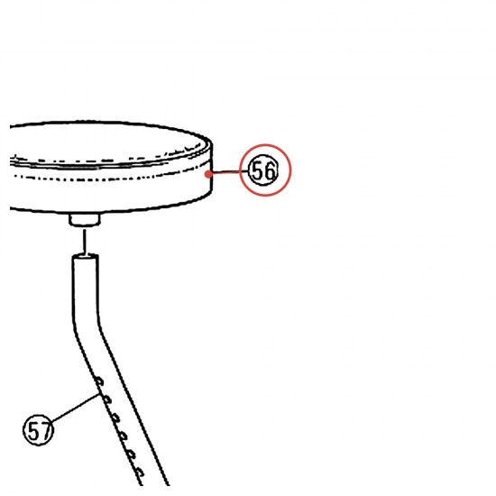 Assise de siège batteur complète DP-22A - YAMAHA U0980240