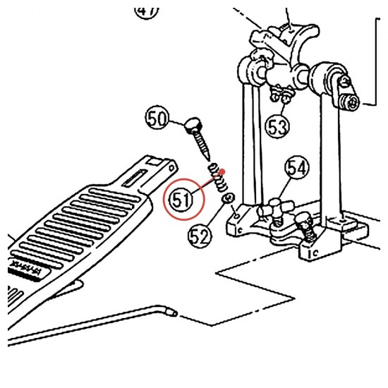 Ressort de pied de grosse caisse DP - YAMAHA U0983040