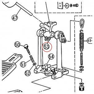 Vis à clé de batterie DP-22A - YAMAHA U0983060