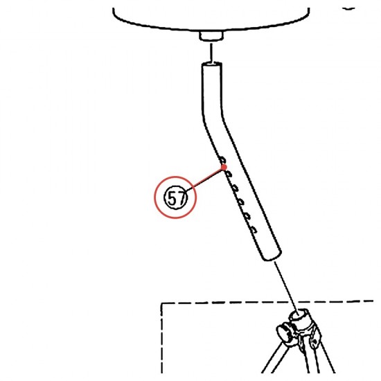 Tube supérieur seul DP-22A - YAMAHA U0983070