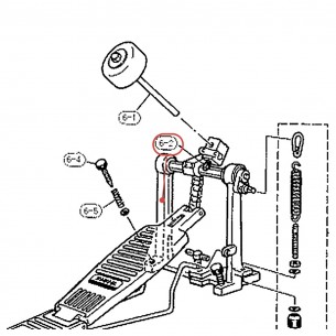 Vis à clé de batterie DP-22S - YAMAHA U0983110