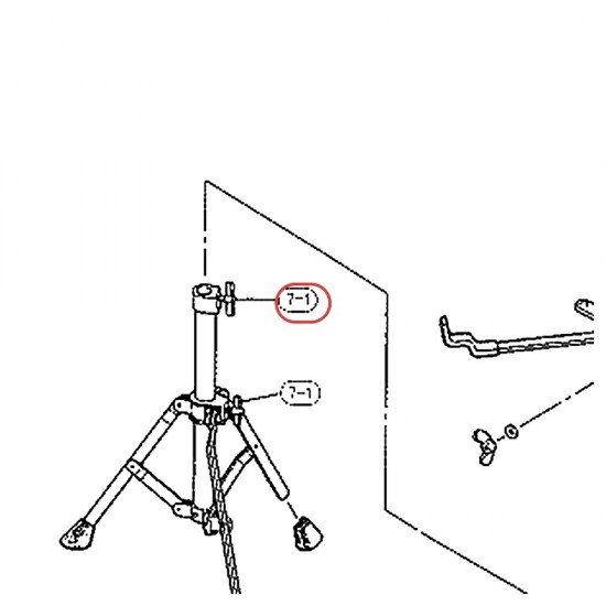 Vis papillon de serrage de cercle DP-22S - YAMAHA U0983130