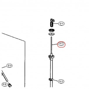 DP-22S Hi-Hat Upper Pull Rod - YAMAHA U0983140