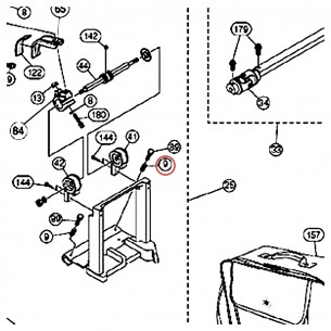 Ressort 0,8 x D8 x L22 double pédale DFP9 - YAMAHA VAM41000