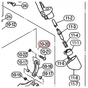 HHS9D Hi-Hat Joint H - YAMAHA VDX98300