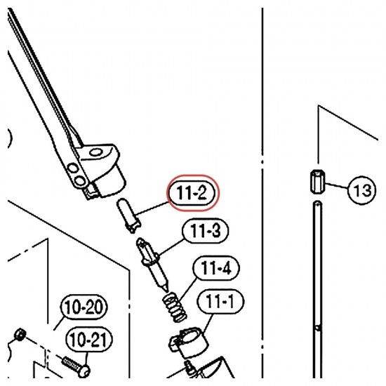 Bouton de pointe pédale charleston HHS9D - YAMAHA VDX99900