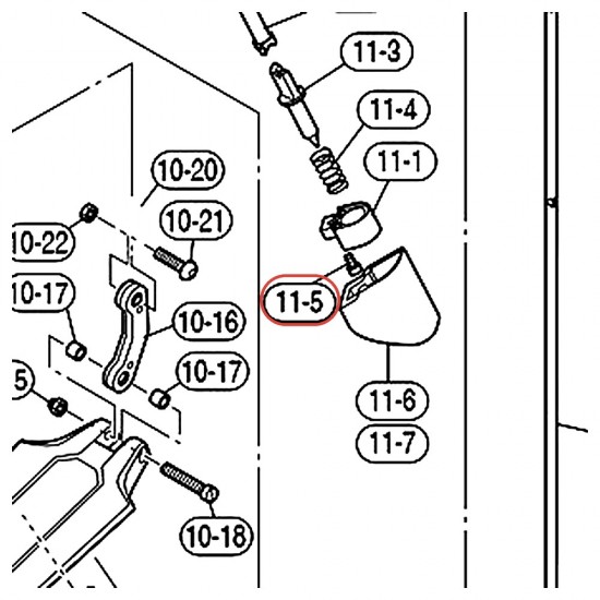 Vis à six pans creux M4 x 8 pédale charleston HHS9D - YAMAHA VDY05400