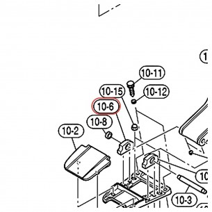 HHS9D Hi-Hat Hinge Holder 2 Left - YAMAHA VDY09900