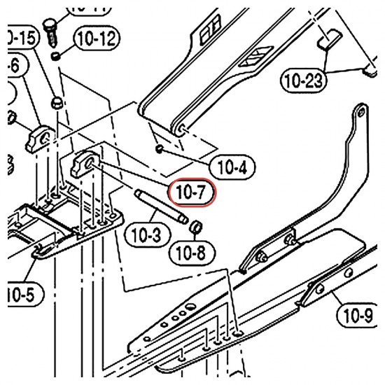 HHS9D Hi-Hat Hinge Holder 2 Right - YAMAHA VDY10000