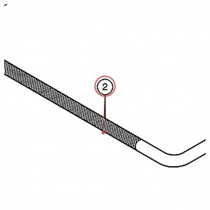 Tige support cloche CWHSAT9 - YAMAHA VEC04000