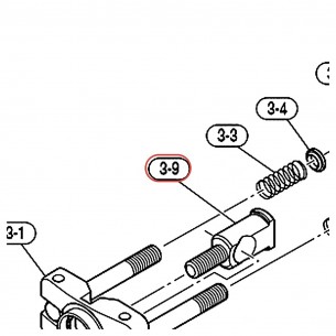Embase de tige de tilter de clamp support cloche CWHSAT9 - YAMAHA VEC04200