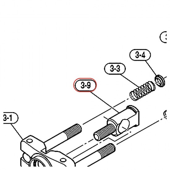 Embase de tige de tilter de clamp support cloche CWHSAT9 - YAMAHA VEC04200