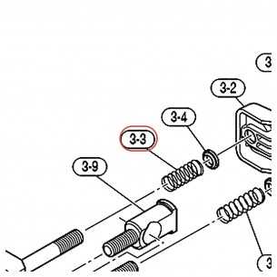CWHSAT9 Cowbell Holder Open Clamp Spring - YAMAHA VEC04900