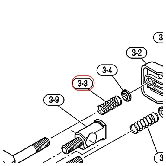Ressort d'ouverture de clamp support cloche CWHSAT9 - YAMAHA VEC04900