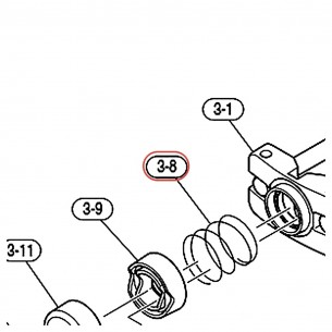 CWHSAT9 Cowbell Holder Clamp Tilter Spring - YAMAHA VEC05000