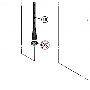 Bague de ressort pédale charleston HHS9D - YAMAHA VEK73000