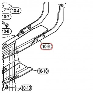 HHS9D Hi-Hat Base Plate Assembly - YAMAHA VEX33300