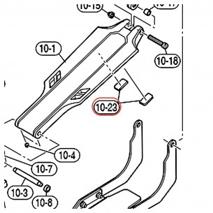 HHS9D Hi-Hat Footboard Protection Rubber - YAMAHA VEX34200
