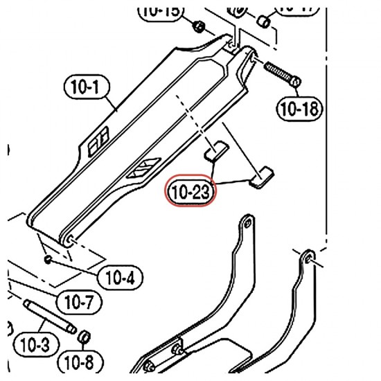 Caoutchouc de protection de semelle pédale charleston HHS9D - YAMAHA VEX34200