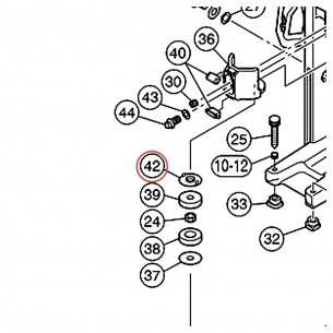 Guide de tige pédale charleston HHS9D - YAMAHA VEX50100