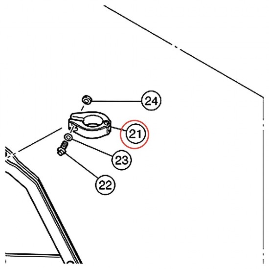 Embase de pied à mémoire complète pédale charleston HHS9D - YAMAHA VFS57100