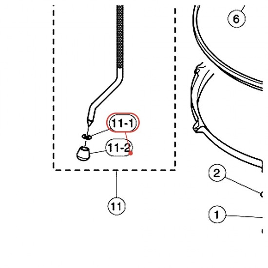 Rondelle caoutchouc A de pied de tom basse - YAMAHA W7916310