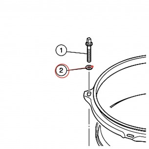 Rondelle de tirant 1 - YAMAHA W8020210