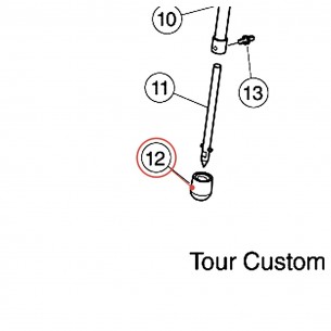 Caoutchouc de pied de tom basse complet A Tour Custom - YAMAHA WU313320