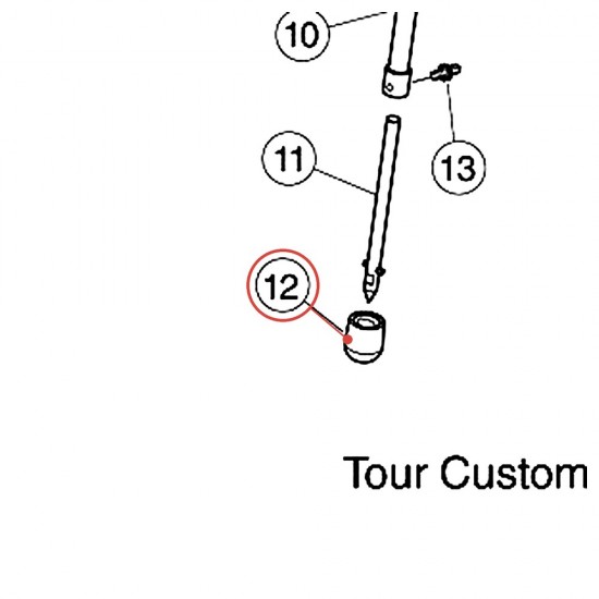 Caoutchouc de pied de tom basse complet A Tour Custom - YAMAHA WU313320