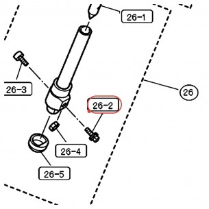 Drum Key Bolt M6 x 16 for Bass Drum - YAMAHA ZF667200