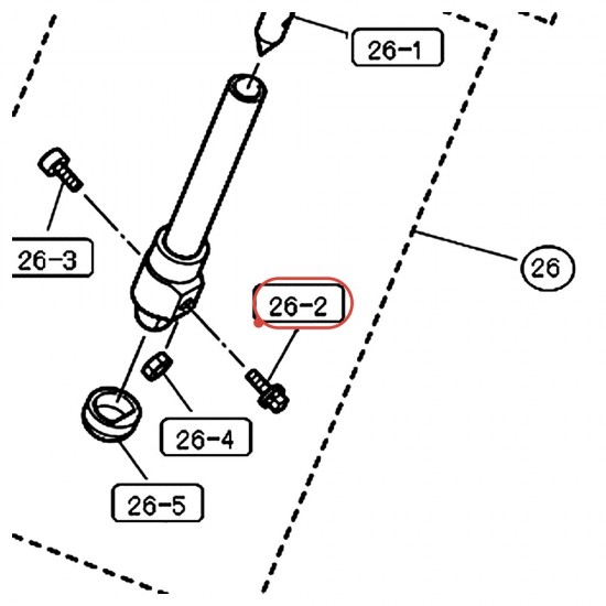 Vis à clé de batterie M6 x 16 pour grosse caisse - YAMAHA ZF667200