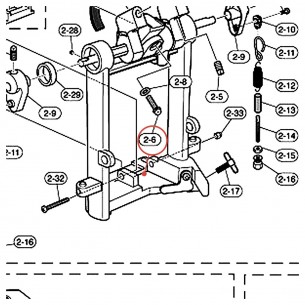 Vis à clé de batterie M6 x 25 pour pédale de grosse caisse - YAMAHA ZF748200