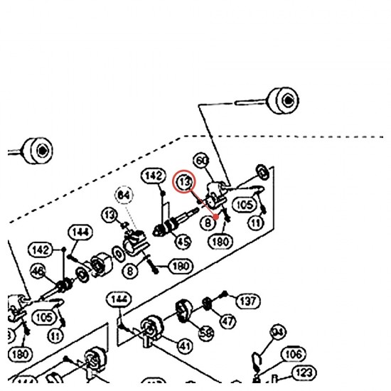 Écrou hexagonal haut M6 pour pédale de grosse caisse - YAMAHA ZF748800