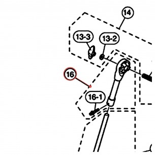 Bras de pied de grosse caisse droit v10 - Stage Custom - YAMAHA ZP060000