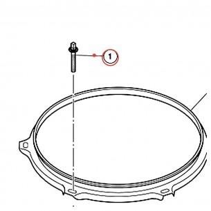 Tirant de cercle tom avec rondelle L 40 mm - Stage Custom, Rydeen - YAMAHA ZP062000
