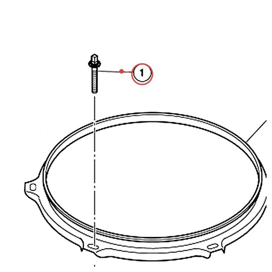Tirant de cercle tom avec rondelle L 40 mm - Stage Custom, Rydeen - YAMAHA ZP062000
