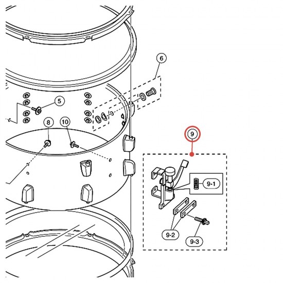 Ressort de friction pour déclencheur B-9 - Stage Custom, Rydeen - YAMAHA ZP062900