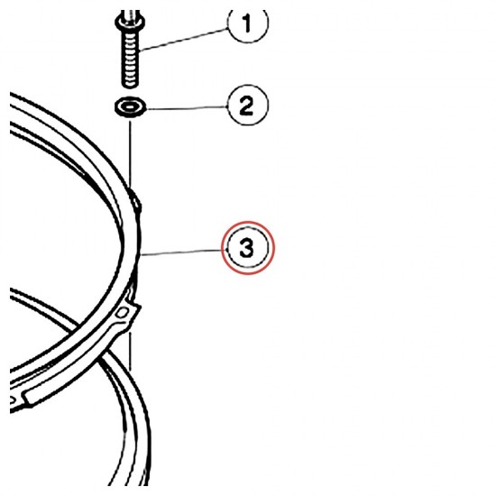 Cercle Dyna Hoop v3 caisse claire 14" 10 trous côté frappe - Live Custom - YAMAHA ZP735500