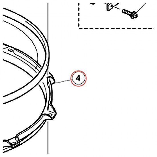 Cercle Dyna Hoop v3 caisse claire 14" 10 trous côté timbre - Live Custom - YAMAHA ZP735600