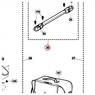Universal Joint Complete v1 for DFP9C, DFP9CL, DFP9D Double Pedal - YAMAHA ZW066500