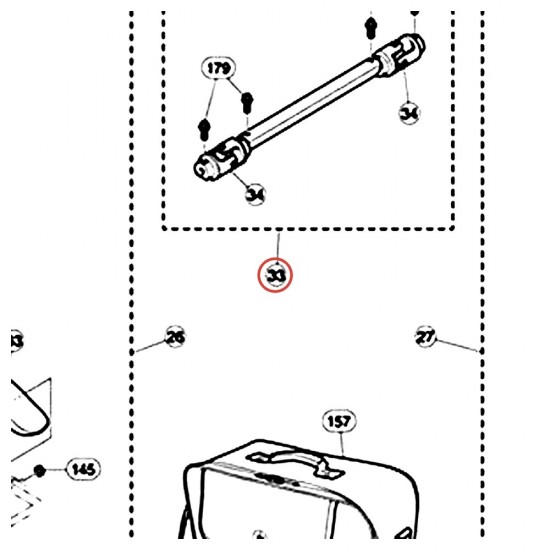 Universal Joint Complete v1 for DFP9C, DFP9CL, DFP9D Double Pedal - YAMAHA ZW066500