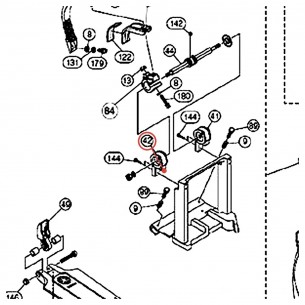 Support gauche complet pour pédale FP9C, FP9D, DFP9 - YAMAHA ZW067400