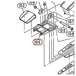 Embase de talon H pour pédale charleston HHS9D - YAMAHA ZW068300