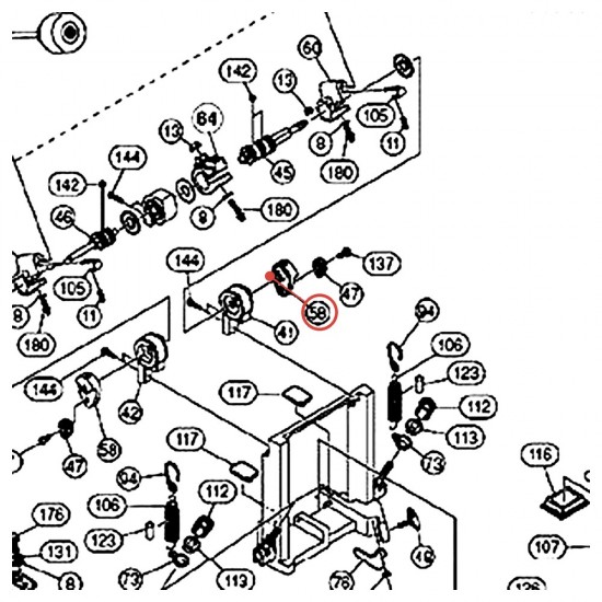 Plaque d'angle v5 pour pédale FP9, DFP9 - YAMAHA ZW069000